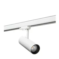 sg lighting -   luminaire sur rail zip blanc  verre